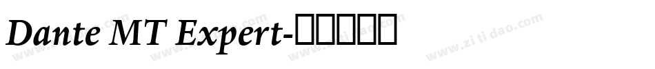 Dante MT Expert字体转换